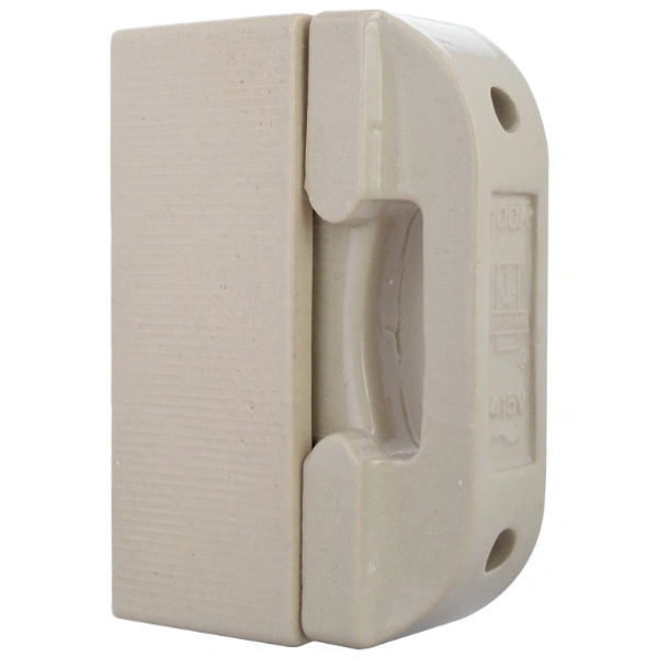 Anchor 9333 Porcelain Fuse Unit Pilot, 100 Amp, 415 V, Ivory - 100A, Ivory, NA